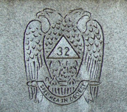 Double-headed eagle - Scottish Rite Freemasonry cemetery symbol