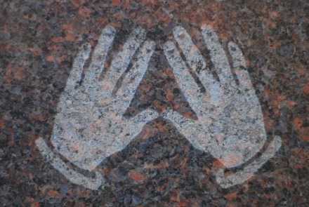 Kohanim or Cohanim Hands - Priestly Blessing cemetery symbol